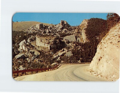 Postcard The Fallen City on Hwy. U.S. 14 over the Big Horn Mountains Wyoming USA