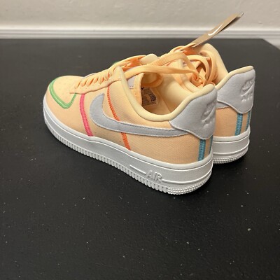 スニーカー NIKE WMNS Air Force1'07LX Nike Wmns Air Force 1 '07 Low LX 'Stitched Canvas - Melon Tint