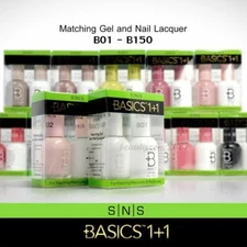 SNS Basics 1+1 Matching UV Gel + Nail Polish Duo *Choose any one*