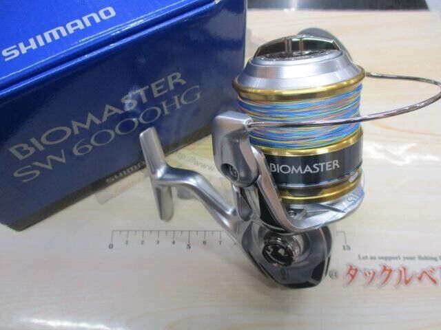 SHIMANO 16 Biomaster SW 6000HG Spinning Reel Used with Box F SHIMANO 16 Biomaster SW 6000HG Spinning Reel Used with Box F