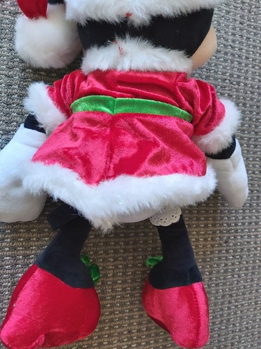 DISNEY MINNIE MOUSE CHRISTMAS SANTA HAT PLUSH TOY 46cm H - Picture 14 of 14