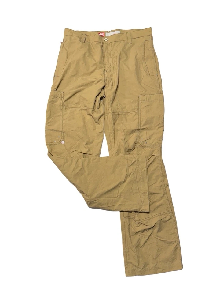 Pantalones De Colección Ecko Rojo Y2K Patinador Punk Bronceado Carga Nylon Juniors Talla 9 (33x30) Foto 3 de 4