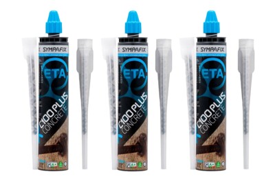 3x300ml Verbundanker Vinylester C100-PLUS ETA Beton Mauerwerk inkl. 6 Mischer