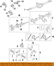 CHRYSLER OEM 07-16 Wrangler Rear Suspension Axle Housing-Axle Shaft 68003557AA