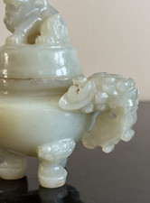 古董原始玉石古董中国香炉| eBay