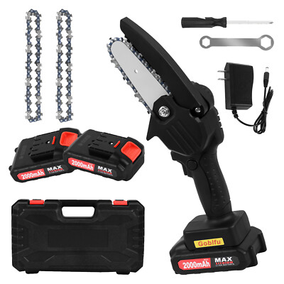 Mini Chainsaw 4 Inch Cordless Handheld Chainsaw Electric Chainsaw Tree Trimmer