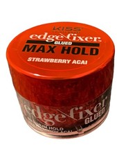 KISS Edge Fixer Glued Max Hold Strawberry Acai 1.01 Fl. Oz.