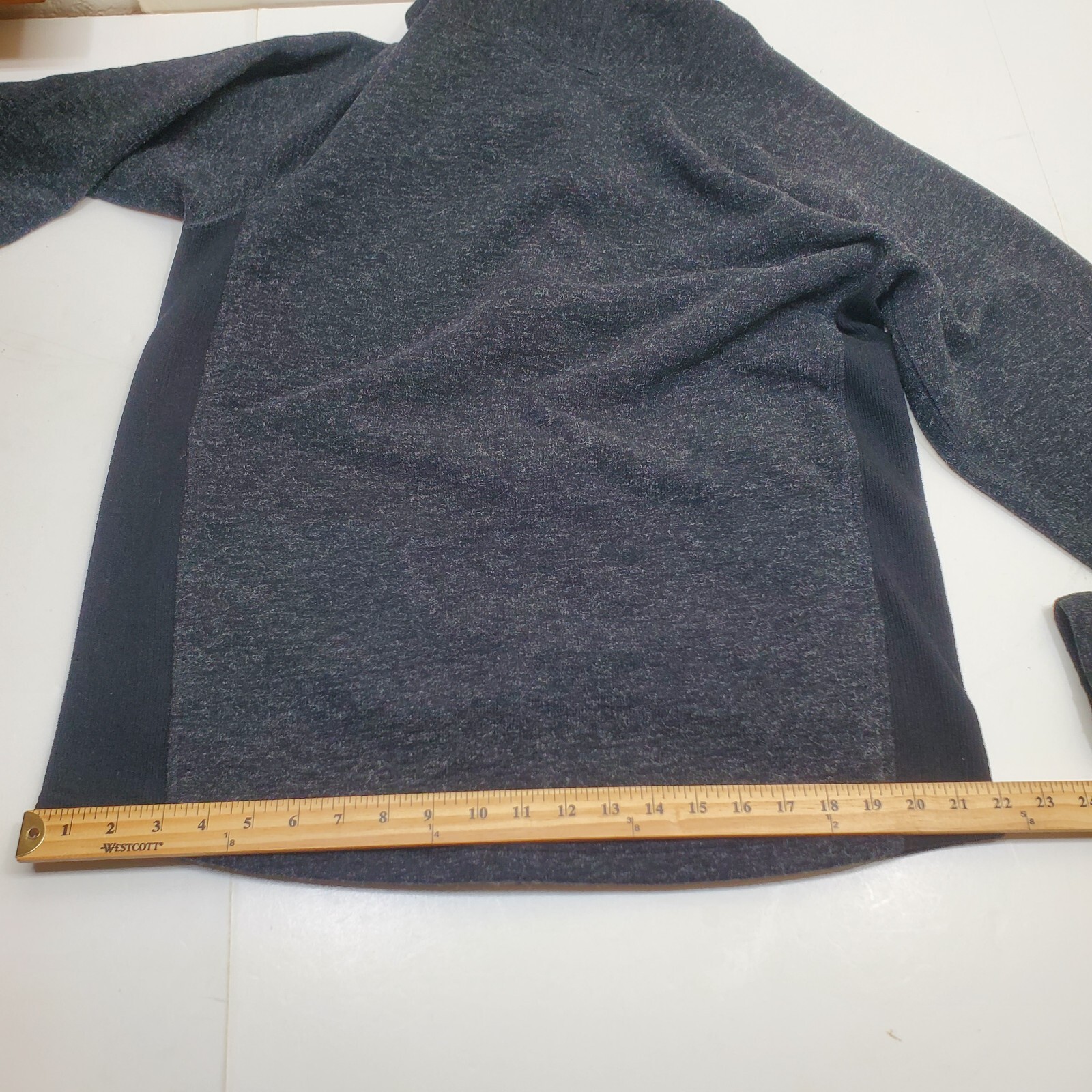 Exofficio Jacket Knit Black Heather Full Zip Men's Size L Outdoor Camp Hiking