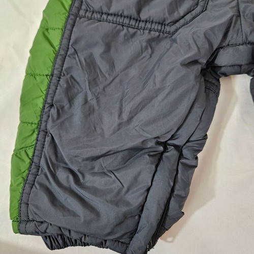 Mexx Infant Snow Bib Overalls 9-12M Polyester Nylon Kids Winter Wear Navy Green - Picture 7 of 13