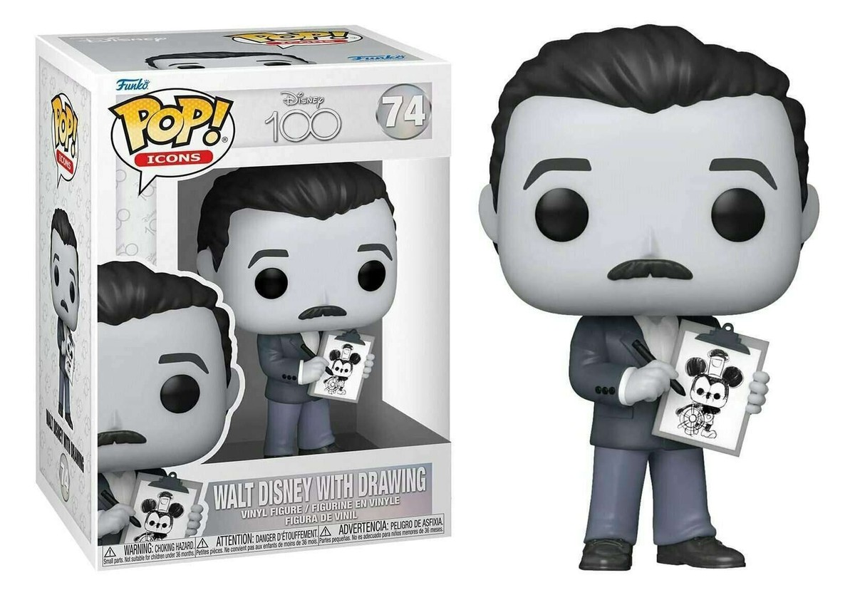 Funko POP! Icons: Disney 100 - Walt Disney With Drawing #74