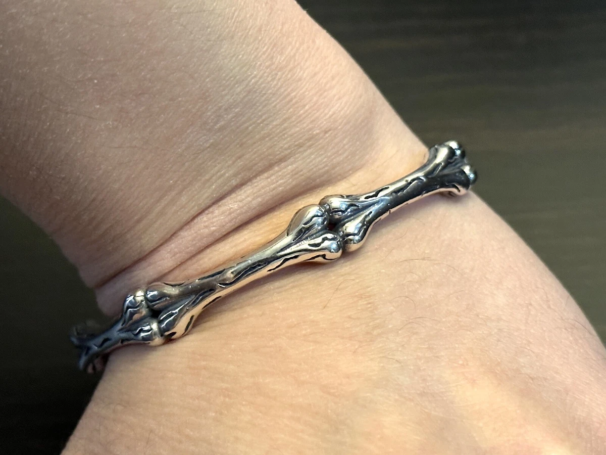 Sterling silver mens store skull bracelets