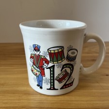 Homer Laughlin Fiesta Twelve Days of Christmas Mug New But Flawed.