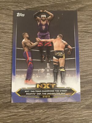 2020 WWE NXT Base #15 NXT Tag Team Champions The Street Profits def. Undisputed