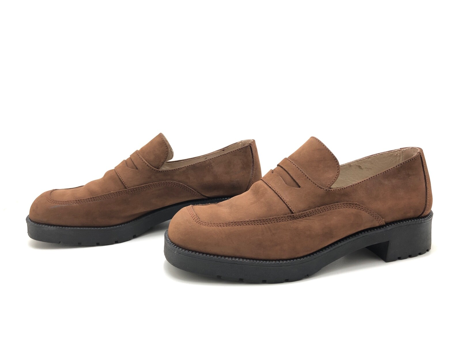 Esprit Damen Halbschuhe Gr. 39 Freizeitschuhe Slipper Slip-On Komfortschuh Braun