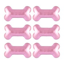Pink Dog Bone Foil Balloon Pet Bone Mylar Balloons for Baby Shower Birthday T...