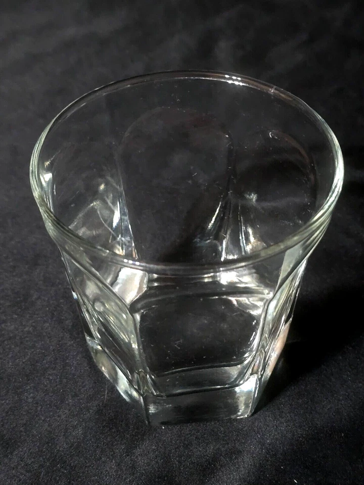 Vintage ANCHOR HOCKING 3.5" Antiguo Vidrio Rocas COURTNEY TRANSPARENTE - Juego de 5 Foto 4 de 4