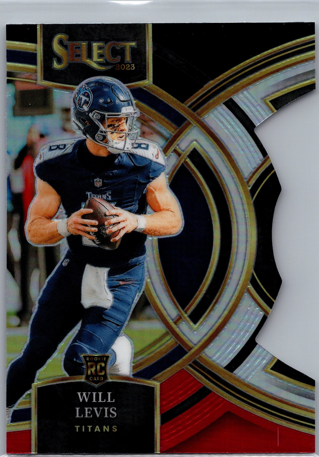 2023 Panini Select #148 Will Levis Black and Green Prizms Die Cuts