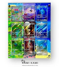 Pokémon 151 Starter Evolution Set Pokémon Card Display Frame Case