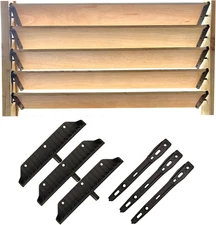 Louver Hardware System for Blinds and Shutters, Sunblind System Brackets, Louver