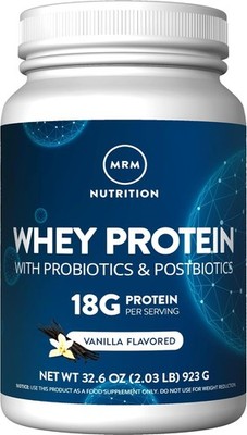 Grass Fed Whey Protein Powder 2 Pound with Probiotics BCAA for Muscle Recovery