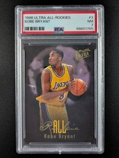 1996-97 Fleer Ultra KOBE BRYANT RC All Rookie LA Lakers #3 PSA Near Mint 7