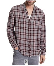 John Varvatos Men's Cole Yarn-Dyed Sport Shirt NWT - Size L