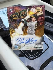 ROY! ‘25 Bowman Chrome Adios Gold Refractor Nick Kurtz Rookie Auto /50 RC SP A’s