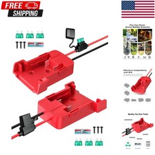 2 Pack DIY Power Wheels Adapter Compatible With Milwaukee M12 12V Battery Dock