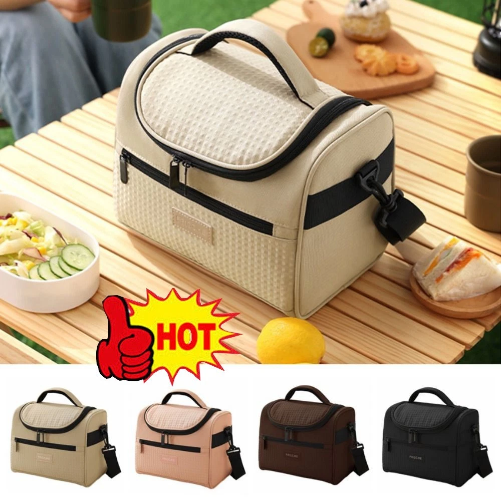 Tirrinia Insulated Lunch Bag / Bento Cooler Tote – Small, Grey, For Kids Or Adults
