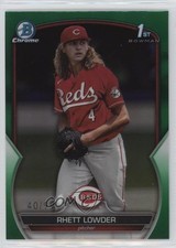 2023 Bowman Draft Chrome Green Refractor 40/99 Rhett Lowder #BDC-52