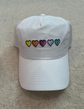 Cappello Baseball Target Roller Rabbit Esaurito Collab Disco Hearts Bianco