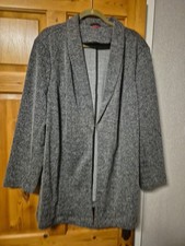 Thea Long Grey Blazer Size 54