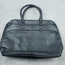 Foray Womens Black Laptop Shoulder Bag Briefcase Computer Carrying Case