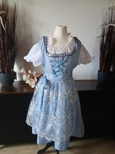 Damen Dirndl blau/weiß Gr. XXL  mit Bluse, S...