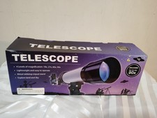 STEM Kids Tabletop Telescope Tripod Stand, 360mm x 50mm 18x-27x-60x-90x Zoom
