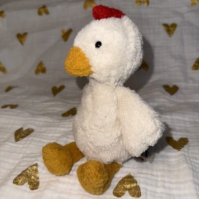 新品　 Bashful Chicken M バシュフル ニワトリ Retired Jellycat Bashful Chicken White Soft Plush 7.5” Small | eBay