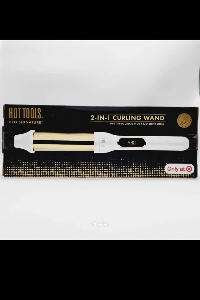 Varinha de ondulação Hot Tools Pro Signature 2 em 1 - torção dourada para cachos de 1" ou 1-1/2" - Imagem 2 de 2
