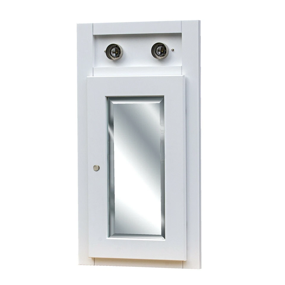 White Shaker 3-piece corner vanity set - Image 2 of 4