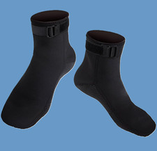 Water Neoprene Booties 3mm Dive Socks Anti-Slip Surf Scuba Swim Beach Adults Kid