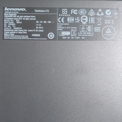 Lenovo ThinkCentre E73 SFF i5-4570 3.2GHz 4GB RAM No HDD