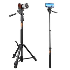 70-Inch /Tripod Monopod Aluminum Lightweight Compact for Travel Pan Head QR P...