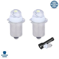 2-Pack 3V LED Flashlight Bulbs, 30 Lumens, Long-Lasting Replacement for Torch...