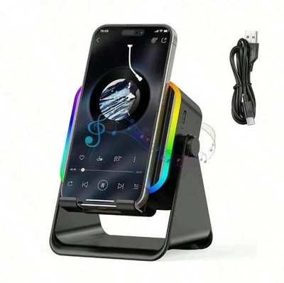 NEW Wireless Induction Speaker 5-in-1 Bluetooth Speaker With Phone Stand USA