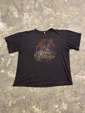 Vintage 3d emblem 1987 Harley Davidson Eagle tee size xxl faded