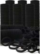 200PCS Black Hair Ties for Women  Girls Men Kids 1 Count Pack of 200 