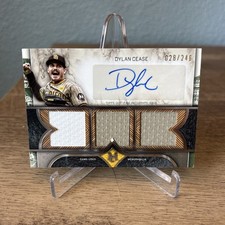 Dylan Cease 2025 Museum Collection Triple Patch Auto /246 (SPTRA-DCE)