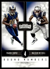 2016 Panini Contenders Round Numbers Malcolm Mitchell/Pharoh Cooper Rookie New