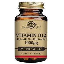 Solgar Vitamin B12 1000mcg - Cyanocobalamin 250 Tabletten