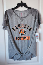 Cincinnati Bengals Team Girls Short Sleeve T-Shirt GRAY Size XL
