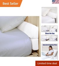 Wedge Pillow Headboard for Bed Gap,Foldable Bed Wedge Gap Filler Queen Size,M...